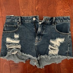 jean shorts, new condition
